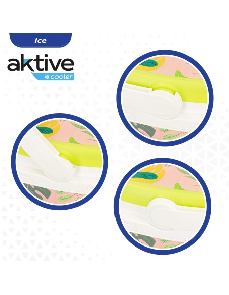 Aktive Refrigerador portátil rígido de 6 litros Its Summer Time verde | Distria