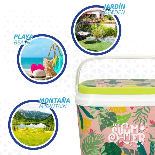 Aktive Refrigerador portátil rígido de 6 litros Its Summer Time verde | Distria