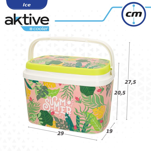 Aktive Refrigerador portátil rígido de 6 litros Its Summer Time verde | Distria
