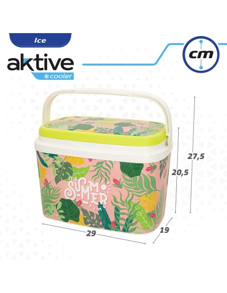 Aktive Refrigerador portátil rígido de 6 litros Its Summer Time verde | Distria