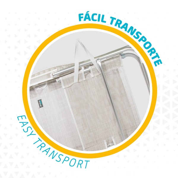 Pacote Poupança 2 cadeiras de praia bege 48x57x99 cm | Distria