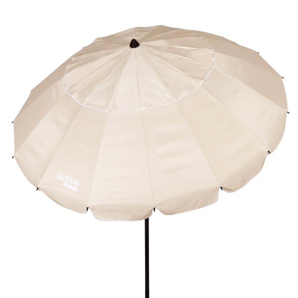 Guarda-chuva de praia corta-vento creme Ø195 cm | Distria