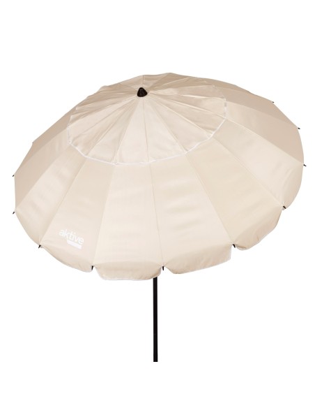 Guarda-chuva de praia corta-vento creme Ø195 cm | Distria