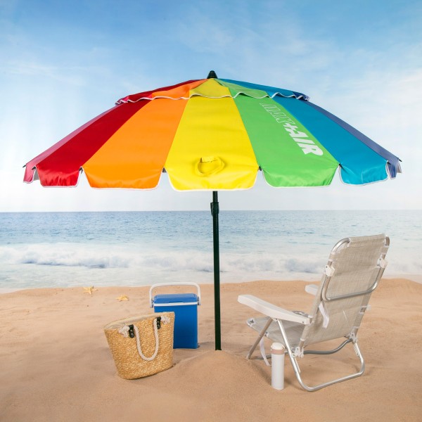 Guarda-sol multicolor à prova de vento Ø195 cm | Distria