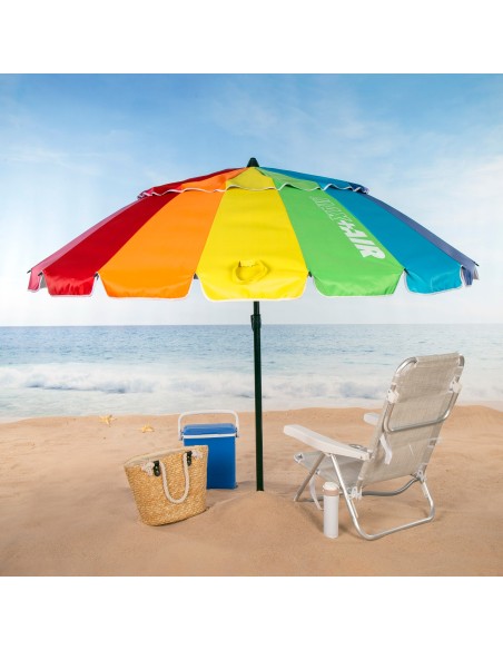 Guarda-sol multicolor à prova de vento Ø195 cm | Distria