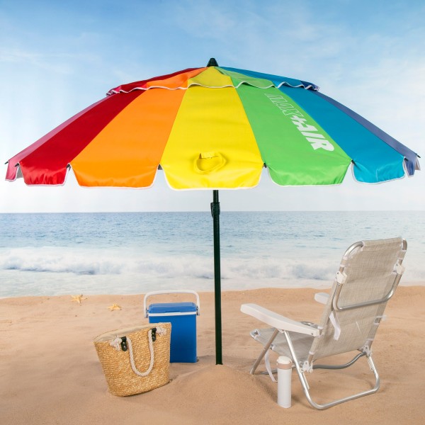 Guarda-sol multicolor à prova de vento Ø206 cm | Distria