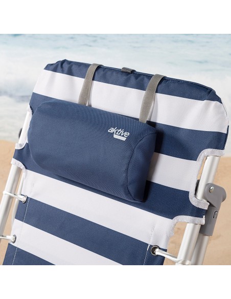 Cadeira de praia estilo marinheiro com múltiplas posições e alças para mochila | Distria