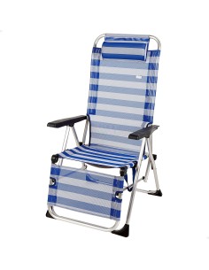 Espreguiçadeira de praia dobrável listrada | Distria