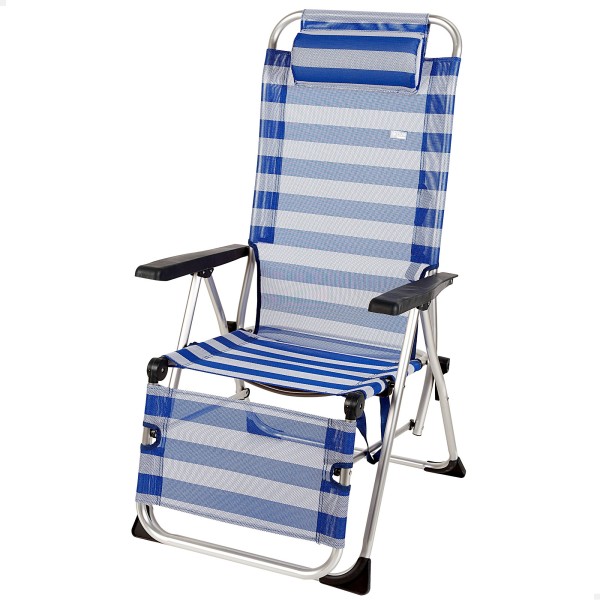 Espreguiçadeira de praia dobrável listrada | Distria