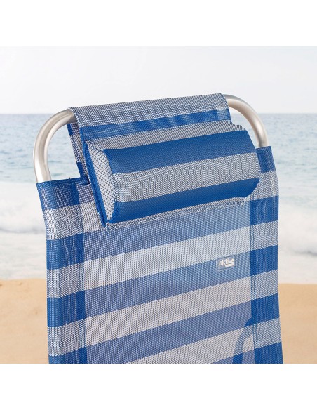 Espreguiçadeira de praia dobrável listrada | Distria