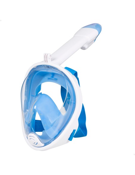Máscara de snorkel visão panorâmica azul L-XL | Distria