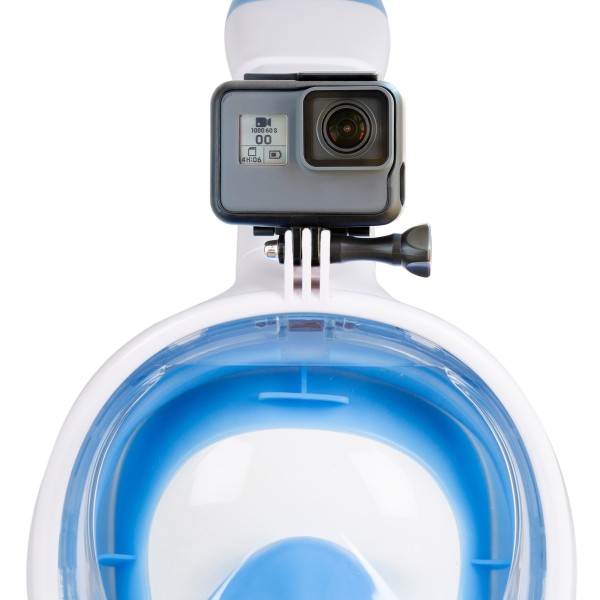 Máscara de snorkel visão panorâmica azul L-XL | Distria