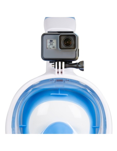 Máscara de snorkel visão panorâmica azul L-XL | Distria