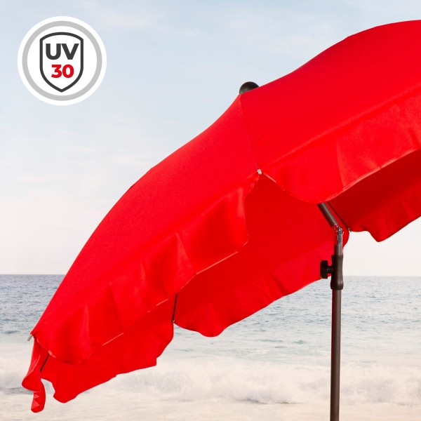 Guarda-sol grande vermelho 200 cm | Distrito