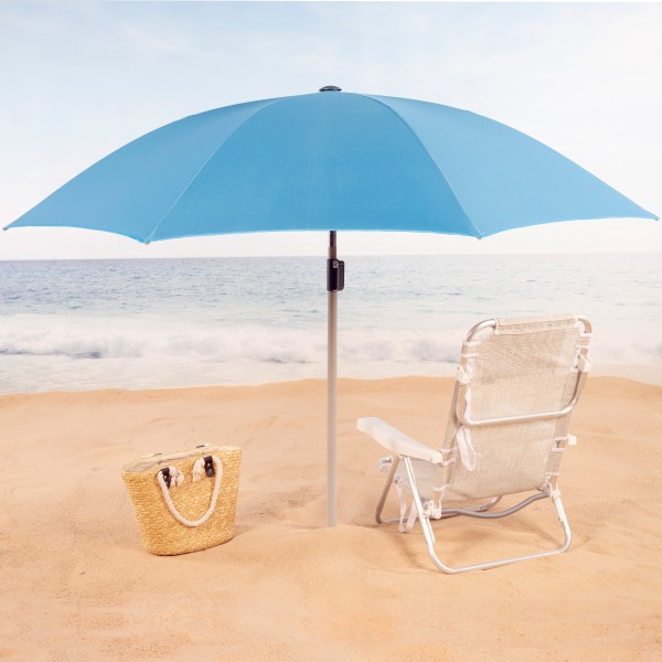 Guarda-sol grande azul 220 cm | Distria