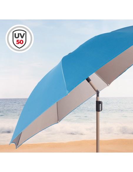 Guarda-sol grande azul 220 cm | Distria