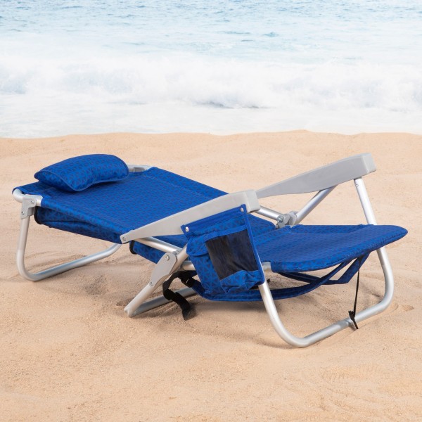 Cadeira de praia dobrável multiposições assento XXL Aktive | Distria