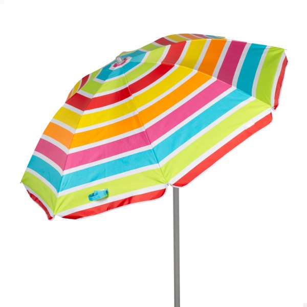 Guarda-sol de praia multicolorido 180 cm | Distria