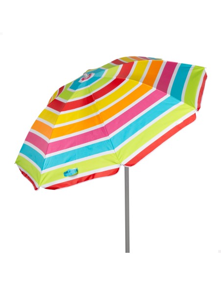 Guarda-sol de praia multicolorido 180 cm | Distria