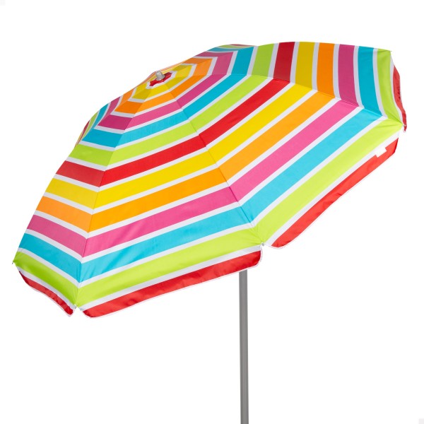 Guarda-sol de praia multicolorido 200 cm | Distria