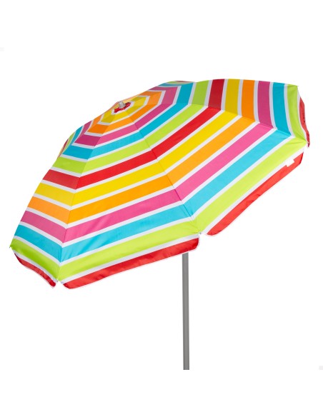 Guarda-sol de praia multicolorido 200 cm | Distria
