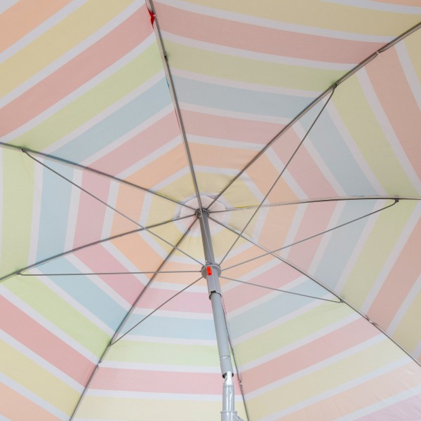 Guarda-sol de praia multicolorido 220 cm | Distria