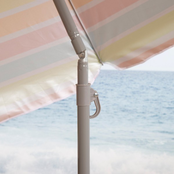 Guarda-sol de praia multicolorido 220 cm | Distria