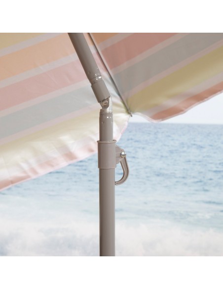 Guarda-sol de praia multicolorido 220 cm | Distria