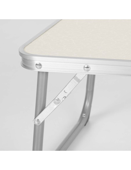 Mesa dobrável pequena bege | Distria