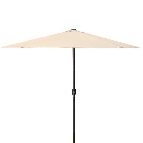 Guarda-sol para terraço e jardim Ø250 castanho - Guarda-sóis | Distrito