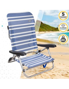 Cadeiras de praia mutiposição dobrável | Distria 2