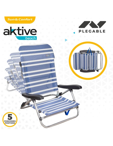 Cadeiras de praia mutiposição dobrável | Distria