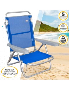 Cadeira de Praia Dobrável Baixa 5 posições | Distria 2