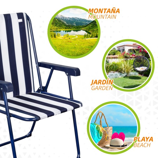 Comprar cadeira praia dobrável barata | Distria