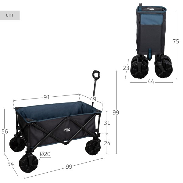 Carro de transporte para praia azul | Distria