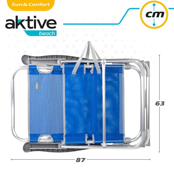 Cadeira com encosto multi-posições-Cadeira de Praia | Distria