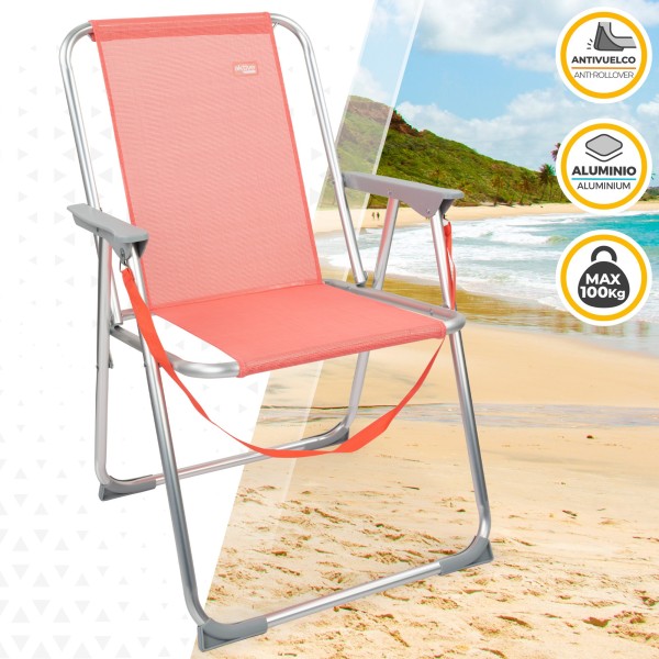 Cadeira fixa dobrável Aktive-Cadeira de Praia | Distria