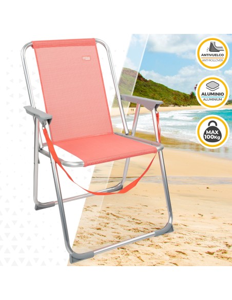 Cadeira fixa dobrável Aktive-Cadeira de Praia | Distria