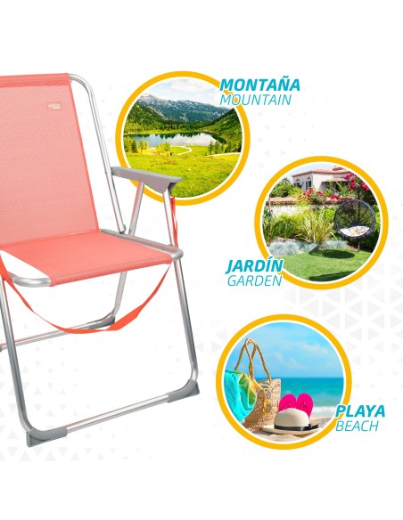 Cadeira fixa dobrável Aktive-Cadeira de Praia | Distria