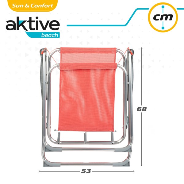Cadeira fixa dobrável Aktive-Cadeira de Praia | Distria