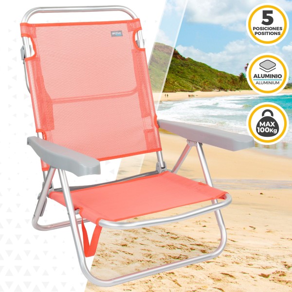 Cadeira reclinável baixa- Cadeiras de Praia | Distria