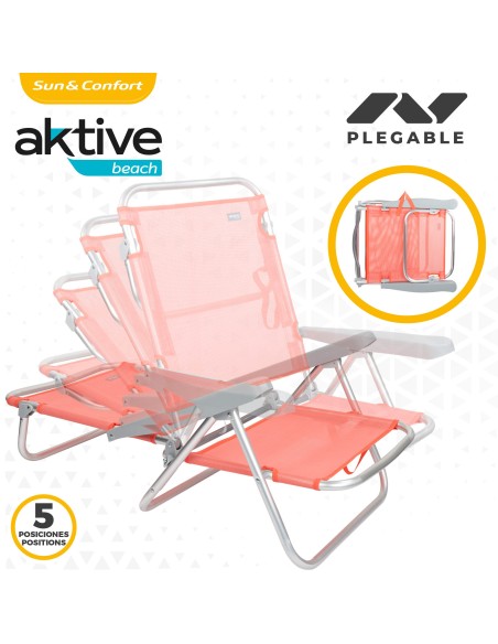 Cadeira reclinável baixa- Cadeiras de Praia | Distria