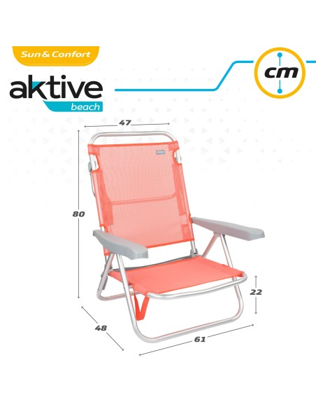 Cadeira reclinável baixa- Cadeiras de Praia | Distria