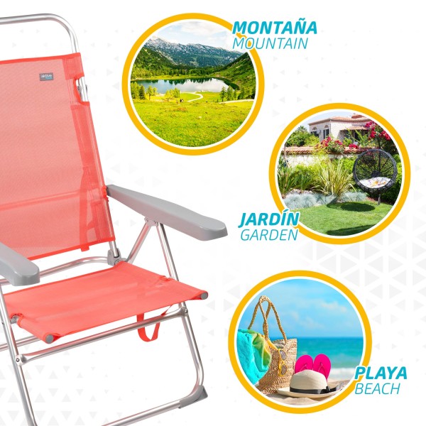Cadeira alta multi-posições-Cadeiras de Praia | Distria