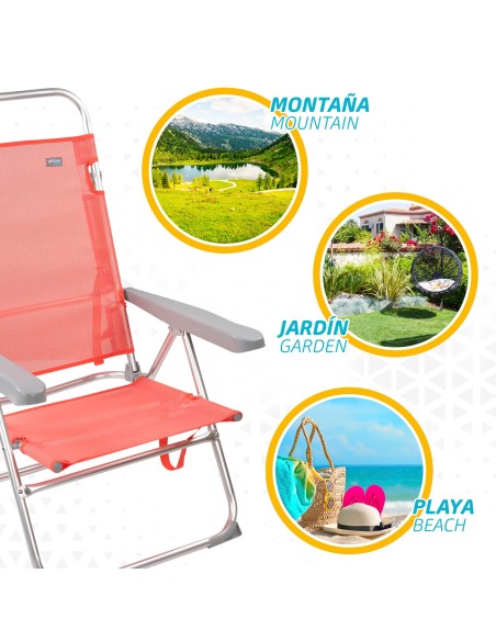 Cadeira alta multi-posições-Cadeiras de Praia | Distria
