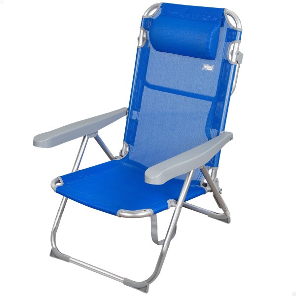 Cadeira de praia dobrável multi-posições c/almofada | Distria