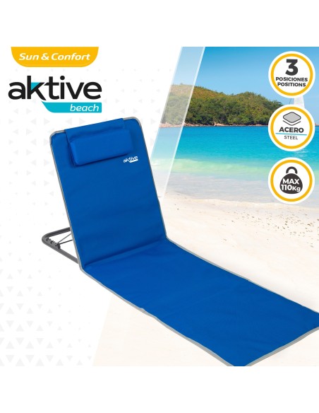 Tapete com encosto multiposição azul | Distria