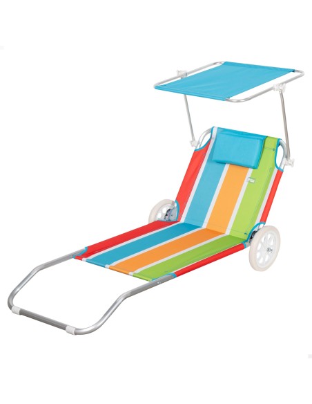 Espreguiçadeira de praia multicolorida | Distria