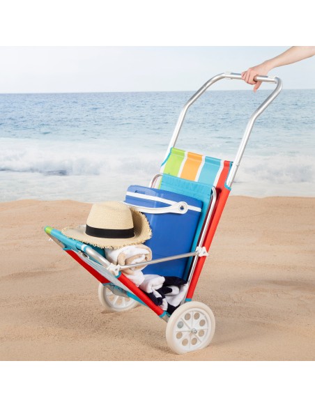 Espreguiçadeira de praia multicolorida | Distria