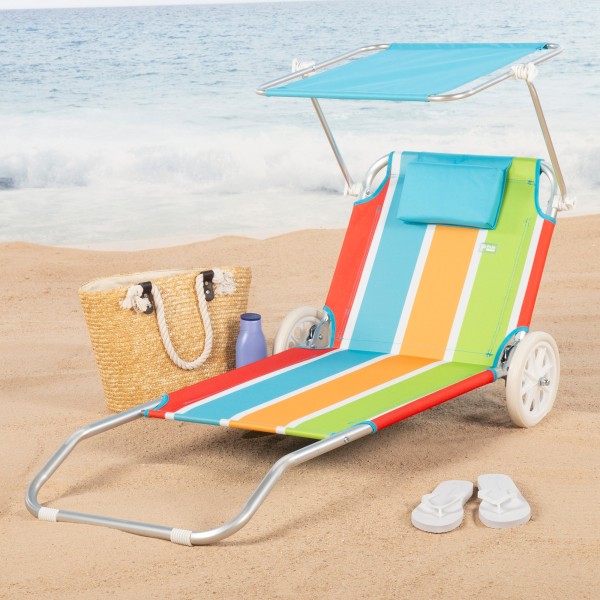 Espreguiçadeira de praia multicolorida | Distria